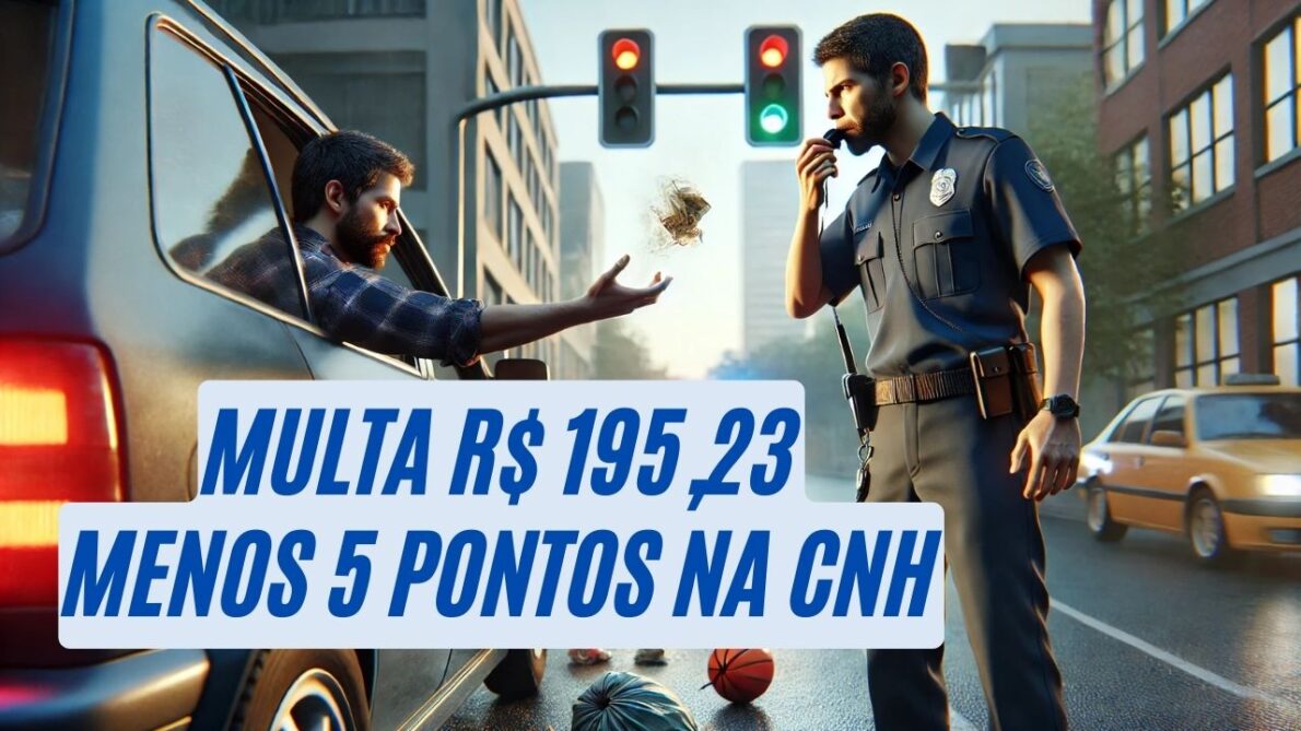 Rua não é lixeira: nova lei de trânsito busca tornar infração mais severa, com multa elevada e mais pontos na carteira de habilitação