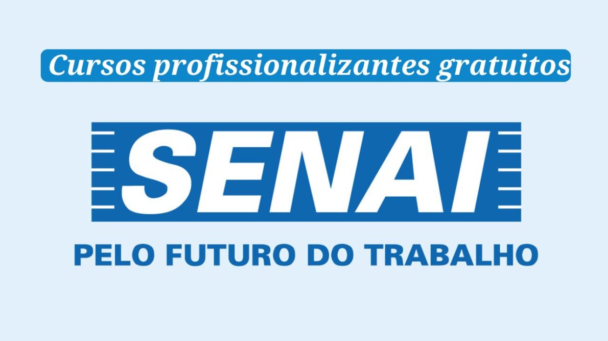 SENAI oferece cursos profissionalizantes gratuitos Quer garantir sua vaga na moda, logística ou segurança do trabalho