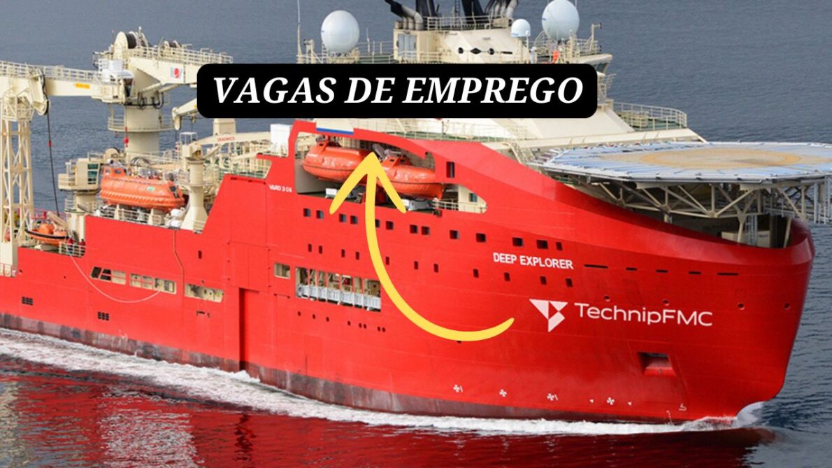 TechnipFMC abre vagas de emprego offshore, incluindo Oficial Náutico e Operador de ROV, com salários atrativos e benefícios; Saiba como se candidatar