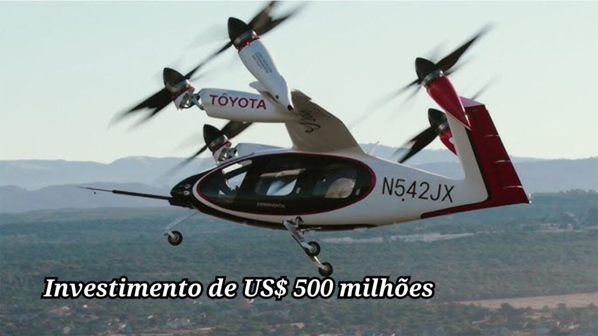 Toyota investirá R$ 2,7 bilhões para acelerar produção de táxi aéreo elétrico nos EUA