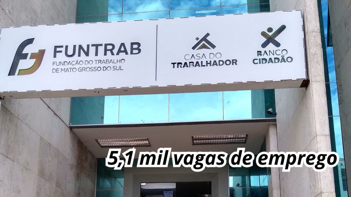 Você sabia que a Funtrab está oferecendo mais de 5,1 mil vagas em Mato Grosso do Sul? Oportunidades para auxiliar de limpeza, mecânico, recepcionista e mais