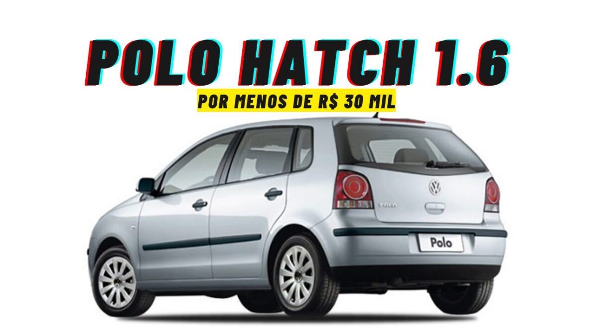 Polo Hatch 1.6: um carro com desempenho ágil com motor flex e direção hidráulica, ideal para uso diário e estradas, com porta-malas espaçoso