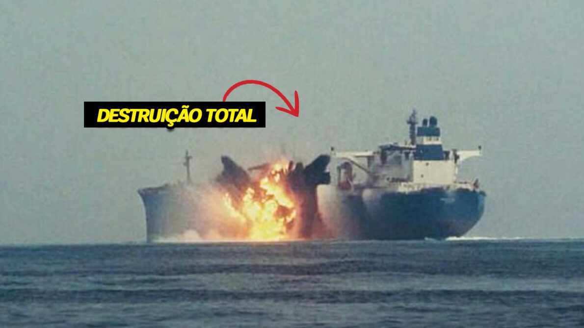 Petroleiro panamenho é atacado por embarcação não tripulada no Mar Vermelho. A tensão na região cresce e afeta o comércio marítimo global. (Imagem: Reprodução/Canva)