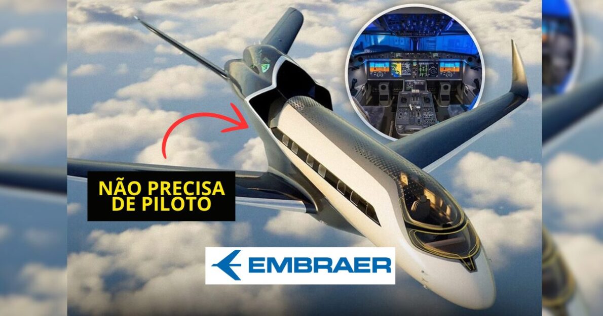 Fim dos pilotos? Embraer choca o mundo com projeto de avião que ...