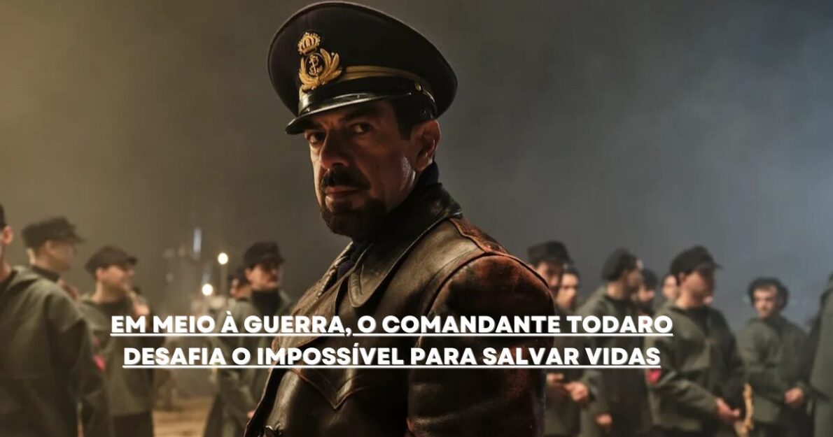 Filme "Comandante" revive a história real de um comandante italiano que desafiou ordens na Segunda Guerra para salvar náufragos inimigos. (Imagem: Reprodução/Canva)