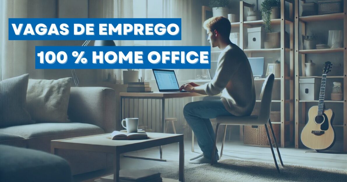 Vaga de atendimento ao cliente 100% home office, salário R$2.500, benefícios completos e plano de carreira! (Imagem: Reprodução/Canva)