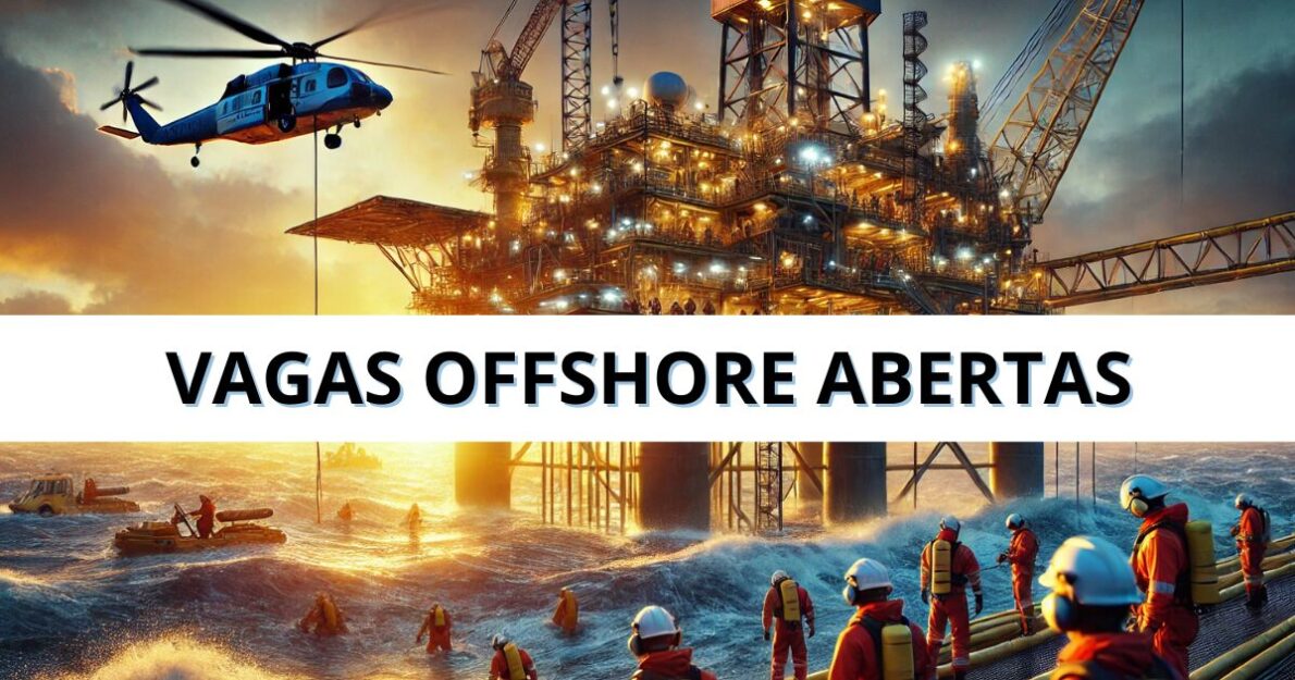 Oceânica Engenharia abre vagas URGENTES para trabalho offshore com salários atrativos e benefícios robustos. Oportunidade única no setor! (Imagem: Reprodução/Canva)