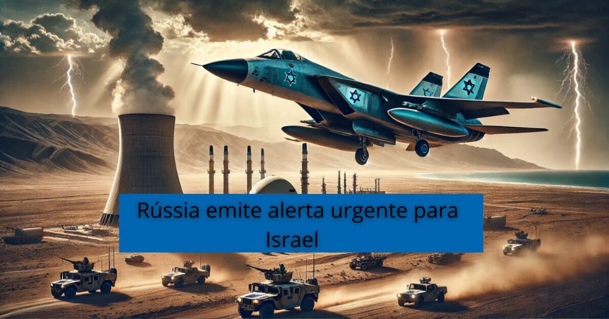 Rússia alerta Israel sobre possíveis ataques às instalações nucleares iranianas. Tensão no Oriente Médio cresce após ataque com mísses. ( Imagem: Reprodução/Canva)