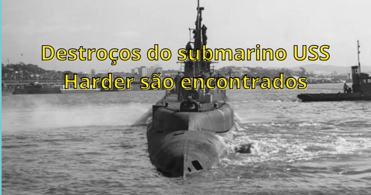 Submarino USS Harder, desaparecido por quase 80 anos, é encontrado a 914 metros de profundidade no mar das Filipinas. ( Imagem: Reprodução/Canva)