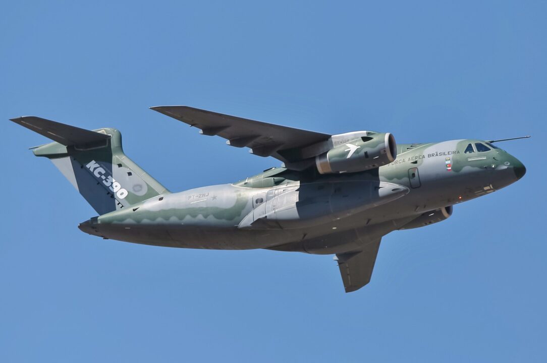 Embraer entrega o sétimo C-390 Millennium à Força Aérea Brasileira, consolidando a aeronave como referência mundial em missões. (Imagem: Embraer/ Divulgação)