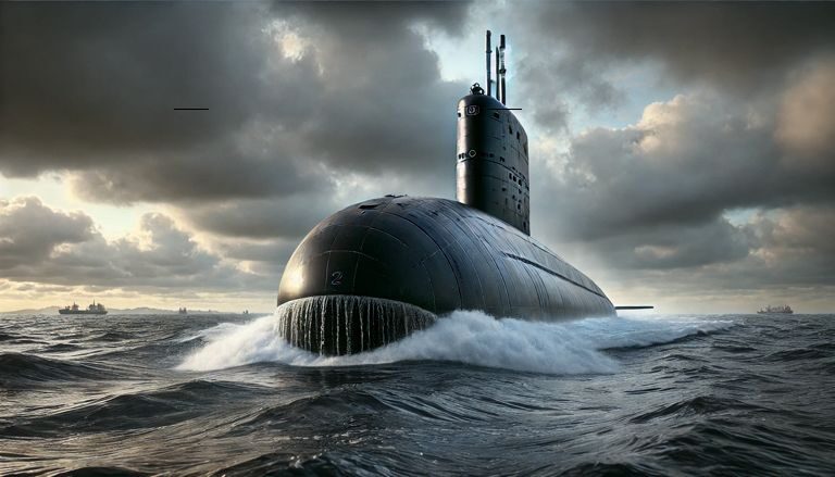 Rússia lança novo submarino Yakutsk, reforçando sua Frota do Pacífico com tecnologia avançada e poder de ataque impressionante. ( Imagem: Reprodução/IA)