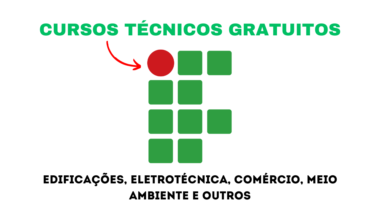 Instituto Federal oferece vagas em cursos técnicos integrados, com inscrições do processo seletivo gratuitas até 28 de outubro.