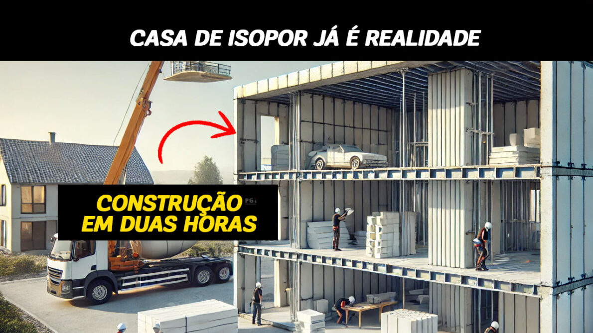 Sistema revolucionário constrói casas em 2h com painéis de concreto e isopor. Veja como essa inovação promete mudar o setor.