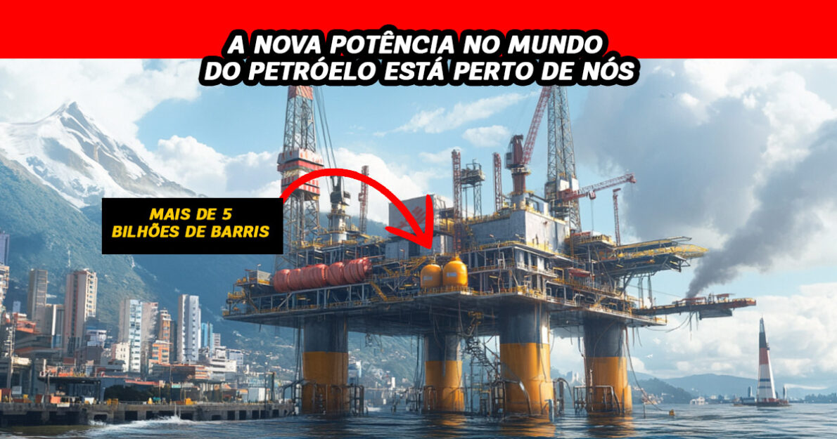 A Guiana descobre 11 bilhões de barris de petróleo e pode desbancar o Brasil como potência petrolífera na América do Sul.