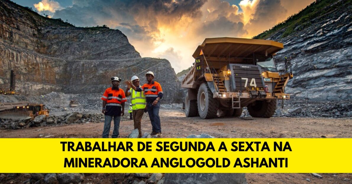 Que tal trabalhar de segunda a sexta na mineradora AngloGold Ashanti? Ganhe até R$ 6 mil por mês + benefícios! Vagas abertas para atuar como Auxiliar de almoxarifado, Eletricista, Mecânico, Auxiliar de geologia e mais!