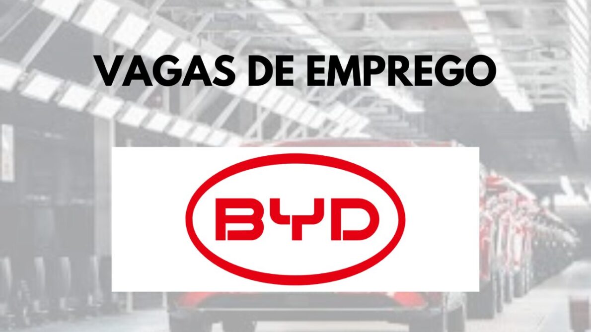 A BYD está com vagas de emprego abertas para Analista de Atração Sênior em Campinas, SP, com salário de R$ 5.200 e benefícios.