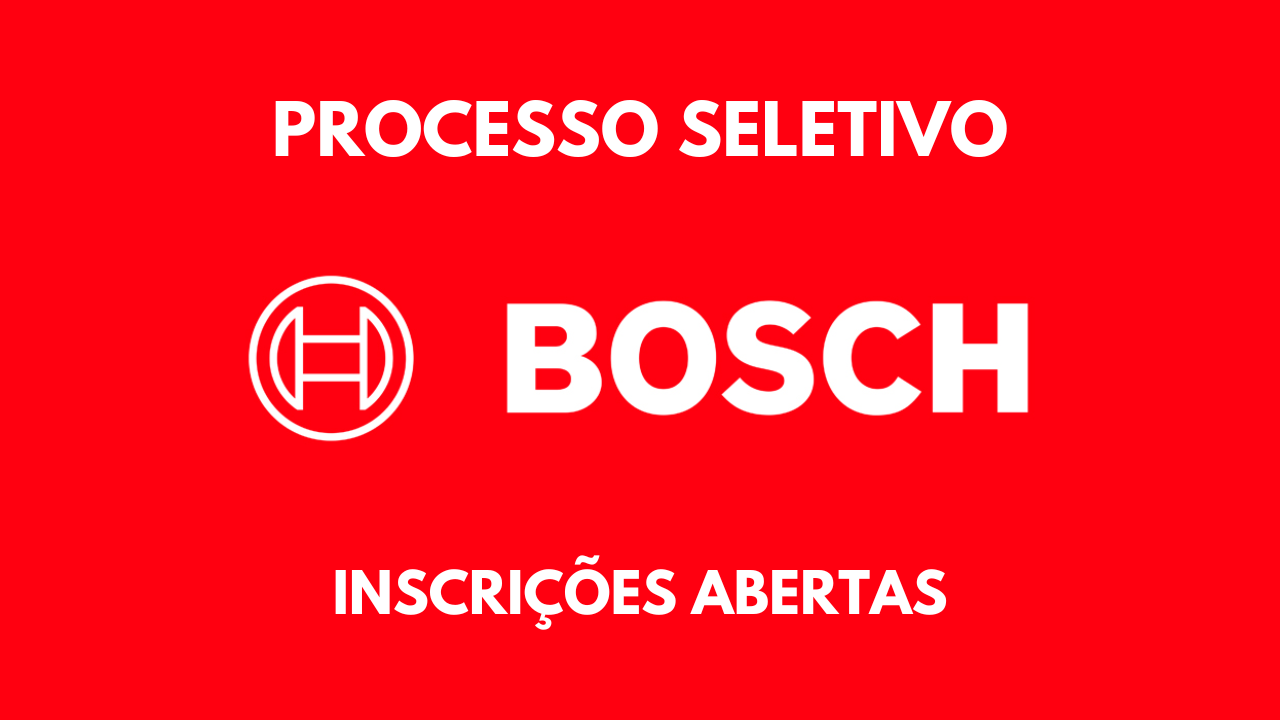 Já pensou em trabalhar em uma multinacional? Bosch possui dezenas de vagas de emprego abertas em suas unidades no Brasil, confira!