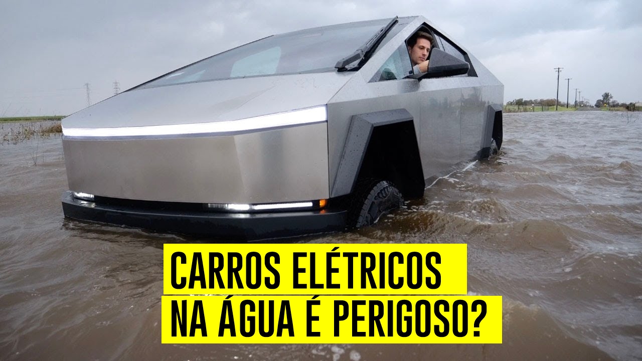 carros elétricos em enchentes