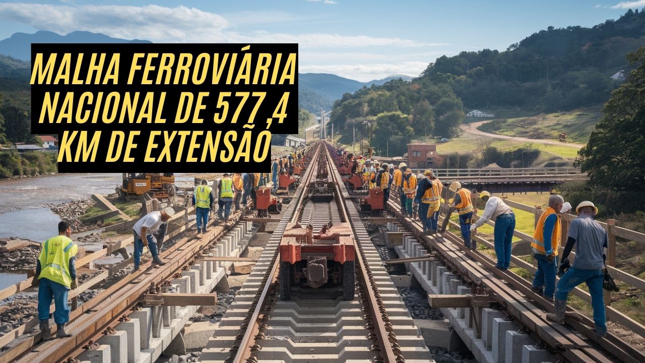 A MAIOR revolução logística da década: Nova construção ferroviária no Brasil promete transformar o transporte e gerar milhares de empregos