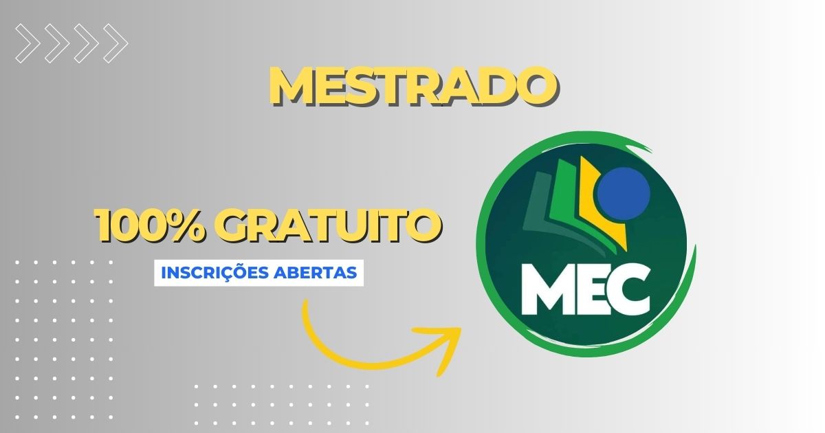 Programa do MEC abre mais de 650 vagas para mestrado em educação tecnológica. Especialize-se e transforme sua carreira educacional!