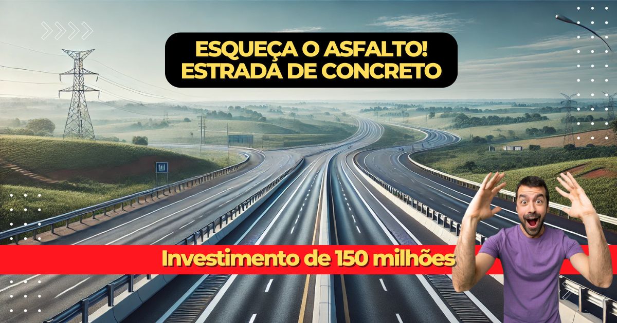 Paraná investe milhões em concreto nas rodovias! Material é mais seguro e durável, prometendo o dobro da vida útil do asfalto.