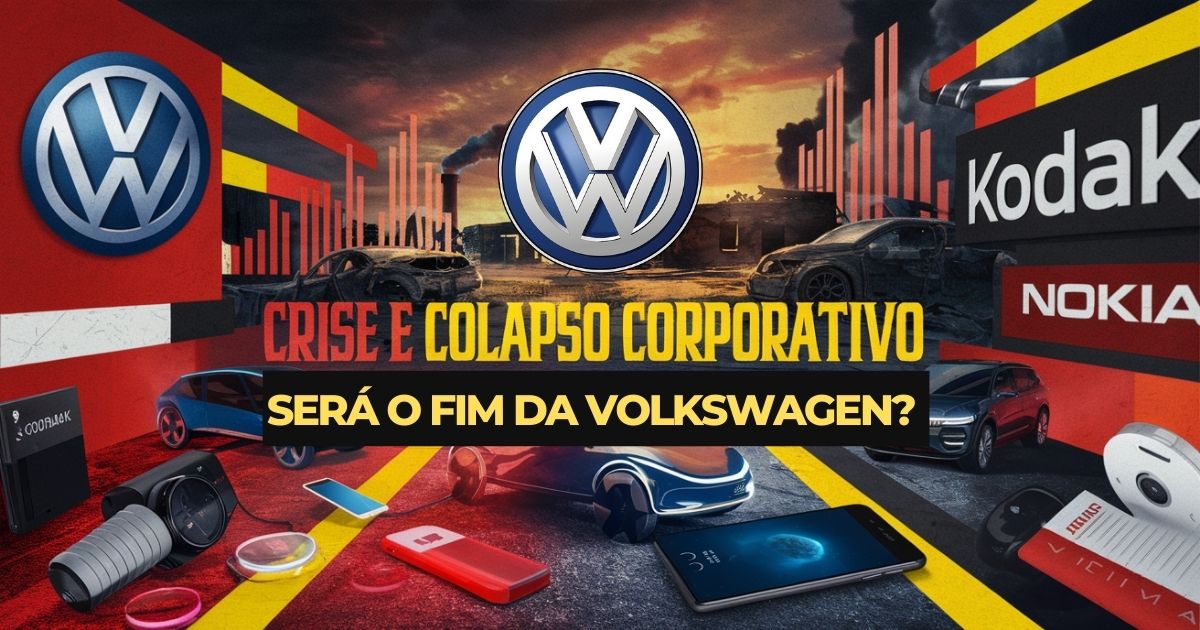 A Volkswagen enfrenta desafios globais e internos que ameaçam sua liderança. Será que a gigante alemã repetirá os destinos da Kodak e Nokia?