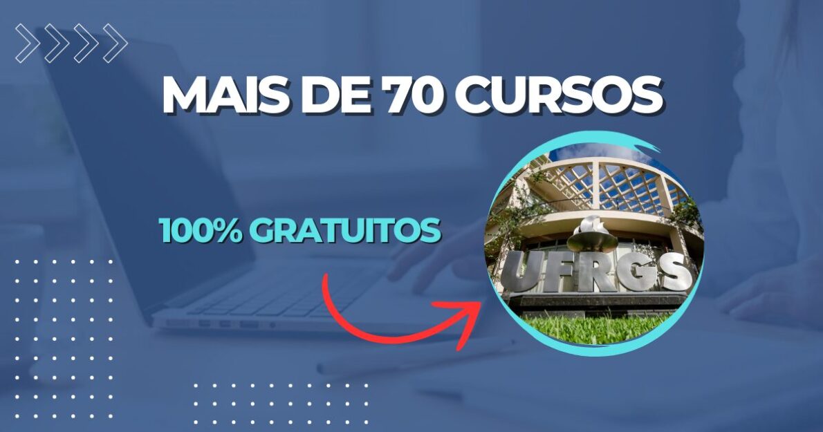 A UFRGS disponibiliza mais de 70 cursos online e gratuitos. Qualquer pessoa com acesso à internet pode aprender e ganhar certificado.