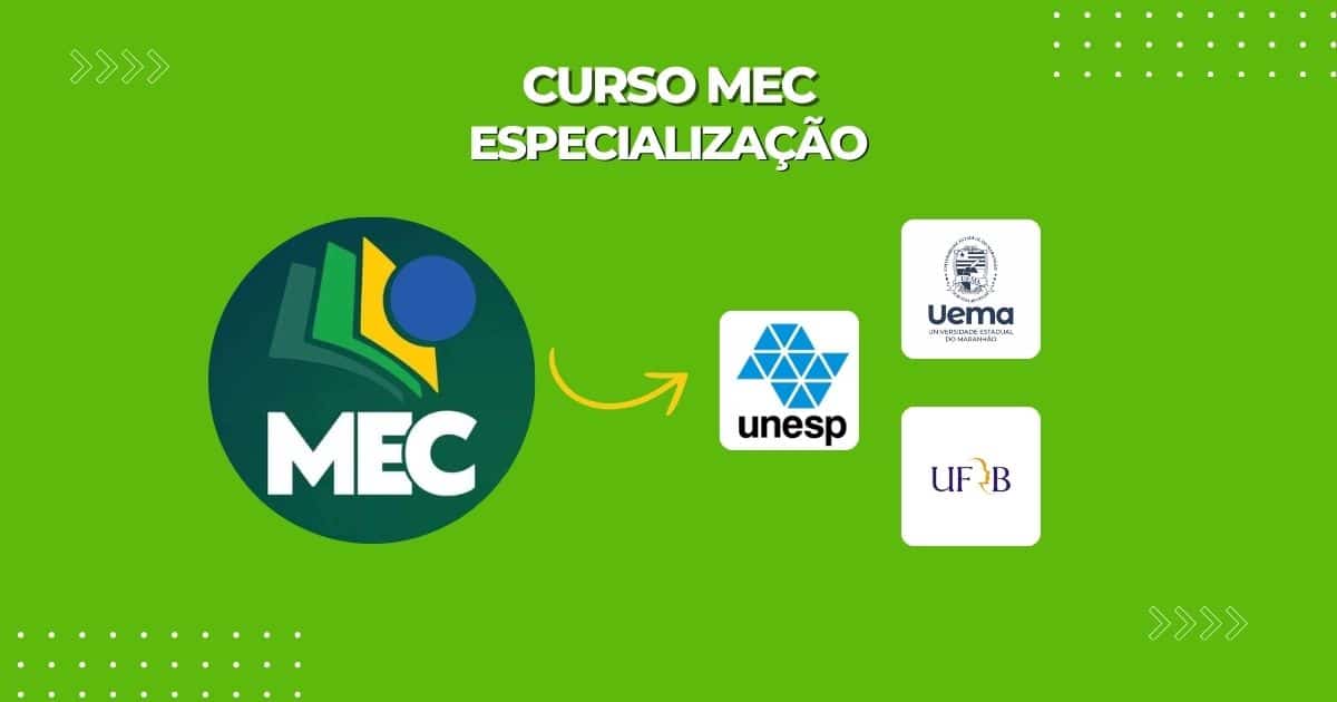 MEC oferece 15 mil vagas gratuitas em curso de educação especial para professores. Oportunidade única para transformar a educação.