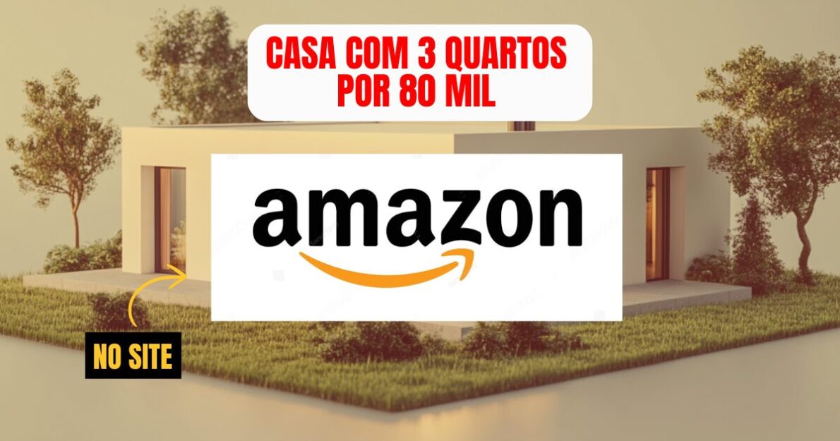 Amazon vende casa pré-fabricada com três quartos por menos de R$ 80 mil, mas opção ainda não está disponível para o Brasil.