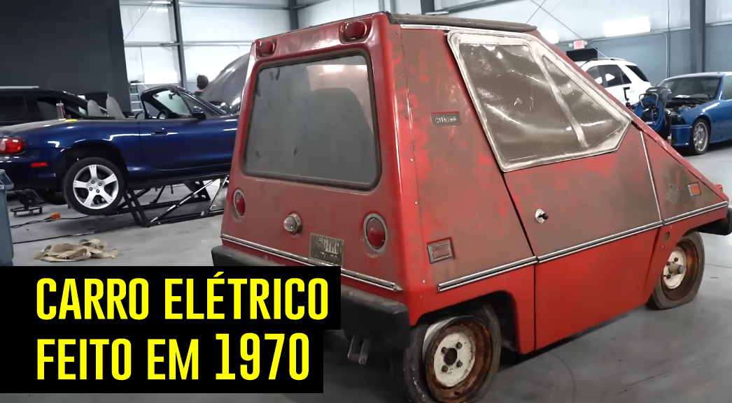 Veículo elétrico dos anos 1970 é encontrado e lavado pela primeira vez em 20 anos — Veja essa raridade!