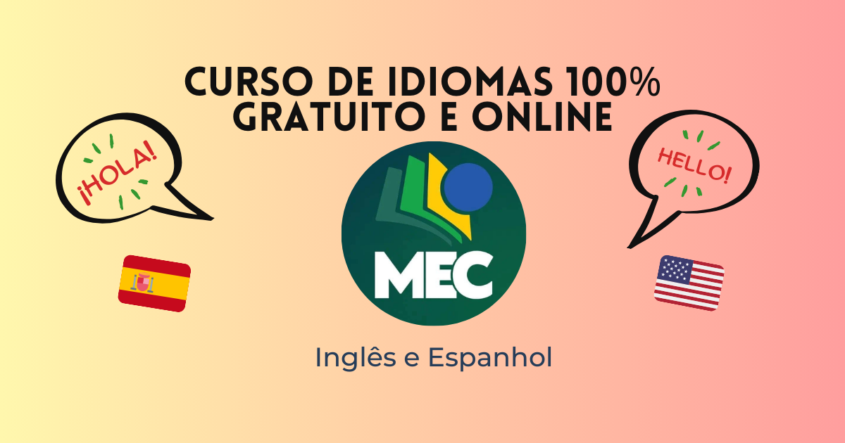 Instituto Federal oferece cursos gratuitos de inglês e espanhol online com certificação. Vagas até dezembro de 2024. Não perca!