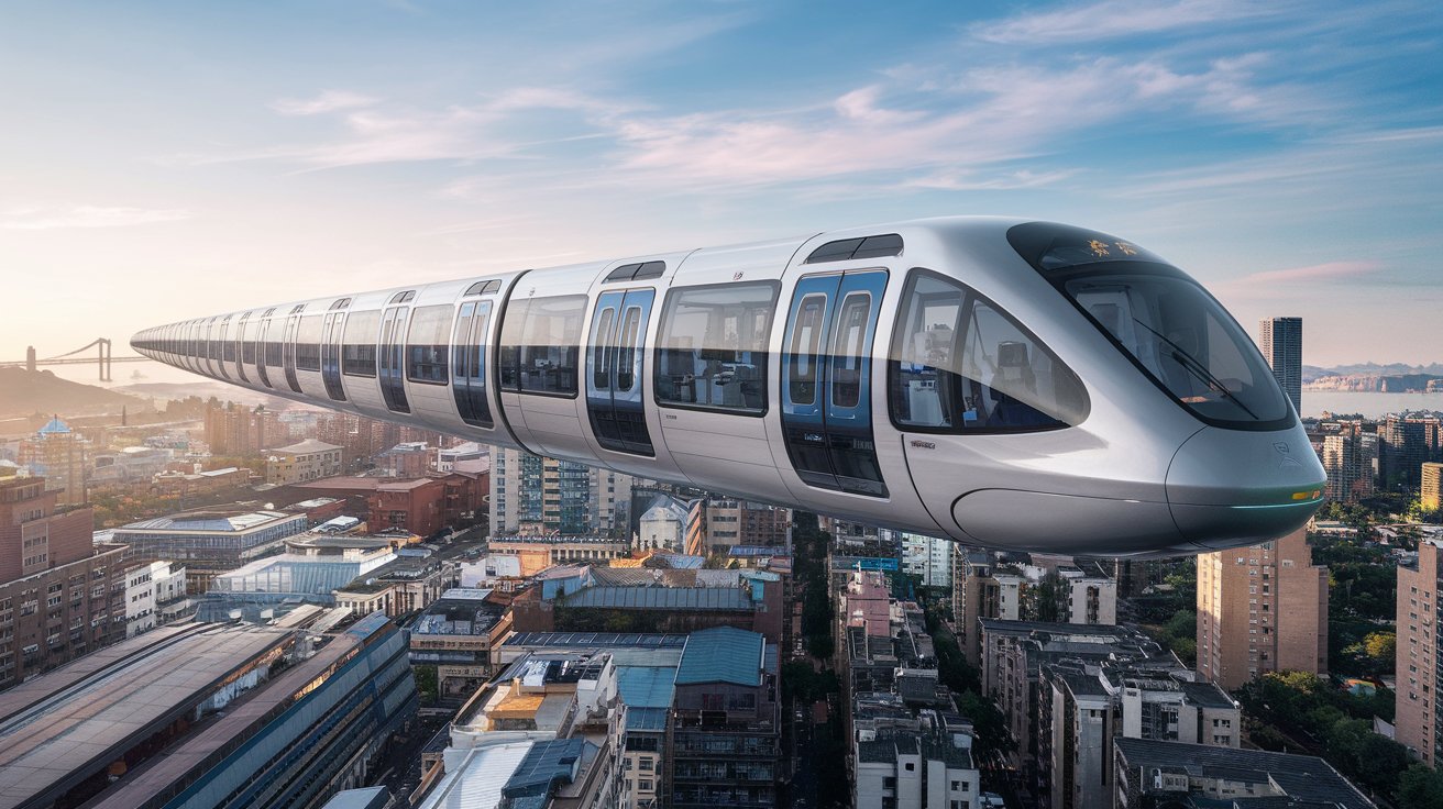 China revoluciona mobilidade urbana com trem aéreo autônomo