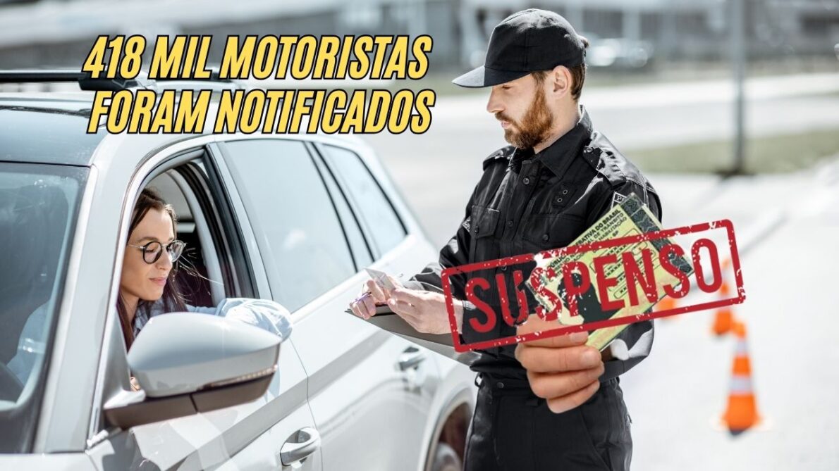 Detran enviou notificações massivas a motoristas, informando sobre a suspensão e até a cassação de CNHs devido a infrações de trânsito em 2020