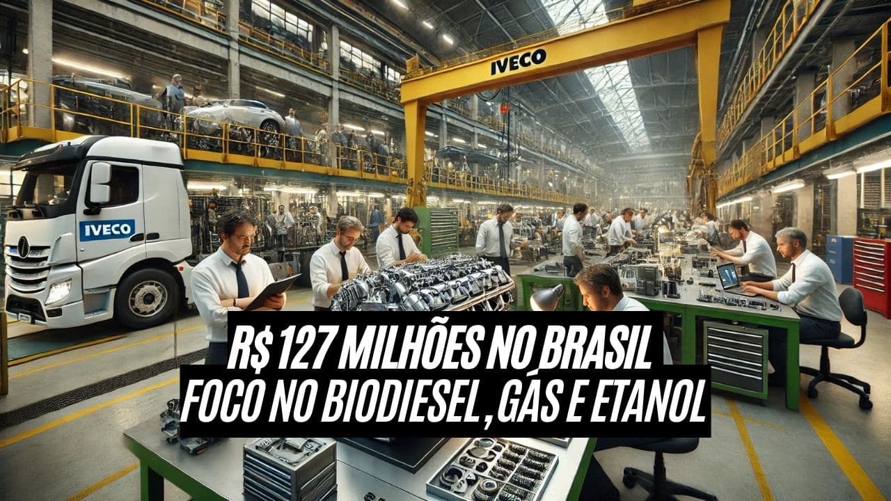 Empresa do Grupo Iveco anuncia investimento de R$ 127 milhões no Brasil até 2028 para desenvolver novos motores movidos a biocombustíveis