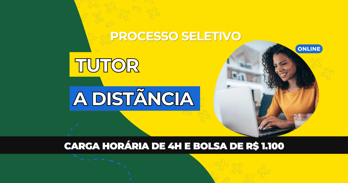 Inscreva-se para ser tutor online na UFPA e ganhe R$ 1.100 em uma função que promove a inclusão na educação!