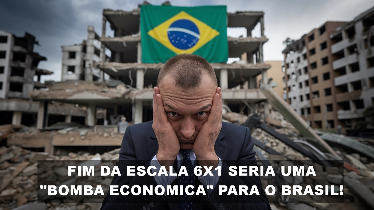 executivo desesperado com os custos que a escala 6x1 em prol da 4x3 poderia ocasionar para a empresa e empregador no Brasil