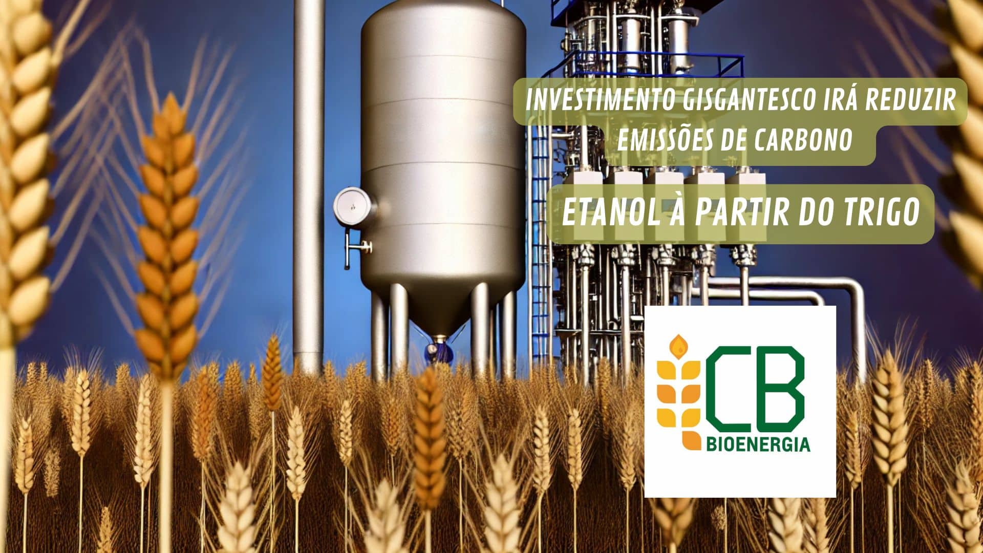 Investimento em bioenergia para reduzir emissões de carbono com etanol de trigo