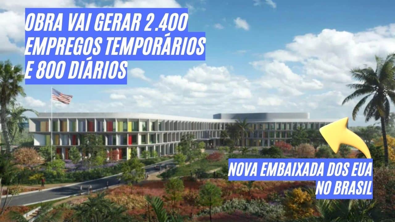 Inspiração na arquitetura brasileira! Megaprojeto de R$ 3,5 bilhões visa construir uma nova embaixada dos Estados Unidos no Brasil