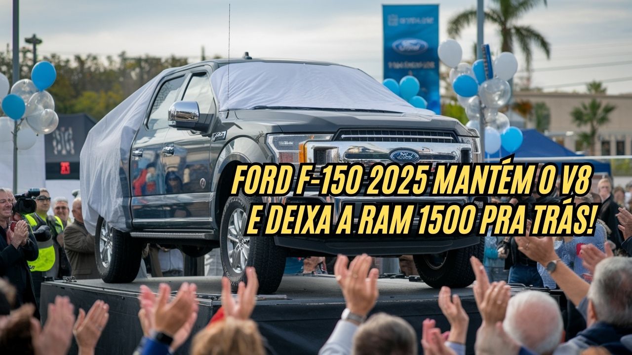 Nova Ford F-150 2025 surpreende e mantém o potente V8 Coyote: um dos últimos V8 na linha, superando a Ram 1500 em poder e tradição!