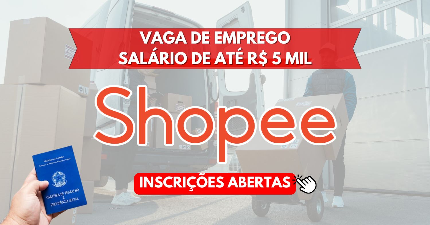 Que tal trabalhar na Shopee Vaga de emprego para Analista de Logística com remuneração de até R$ 5.446 está aberta!