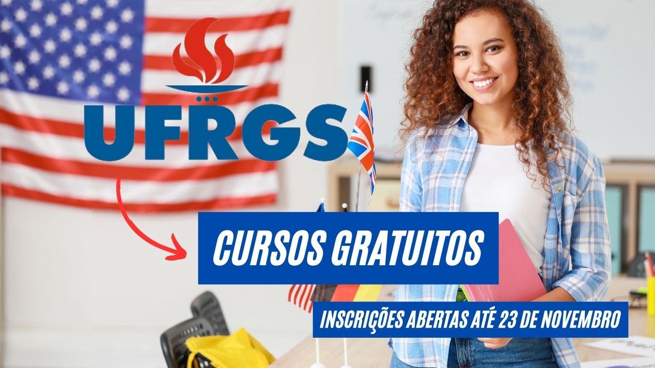 Quer aprender inglês de graça? UFRGS oferece cursos gratuitos com inscrições abertas até 23 de novembro