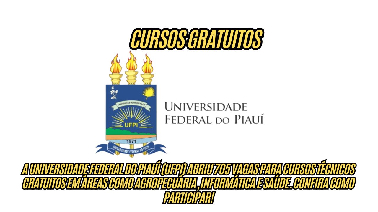 Quer turbinar o currículo? Mais de 700 vagas abertas em cursos técnicos gratuitos na Universidade Federal com inscrições até dezembro!