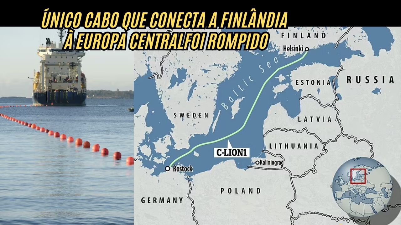 Rompimento de cabo submarino deixa Finlândia e Alemanha em alerta e levanta suspeitas de sabotagem no Mar Báltico