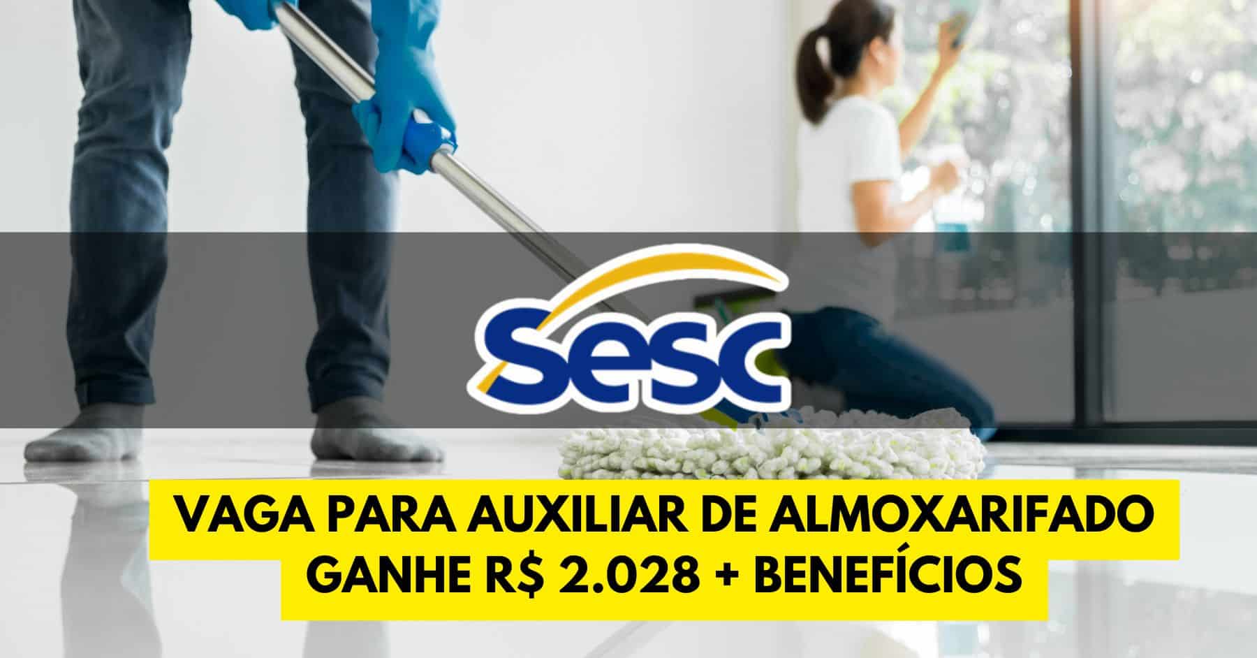 SESC abre vaga para quem possui ensino fundamental completo