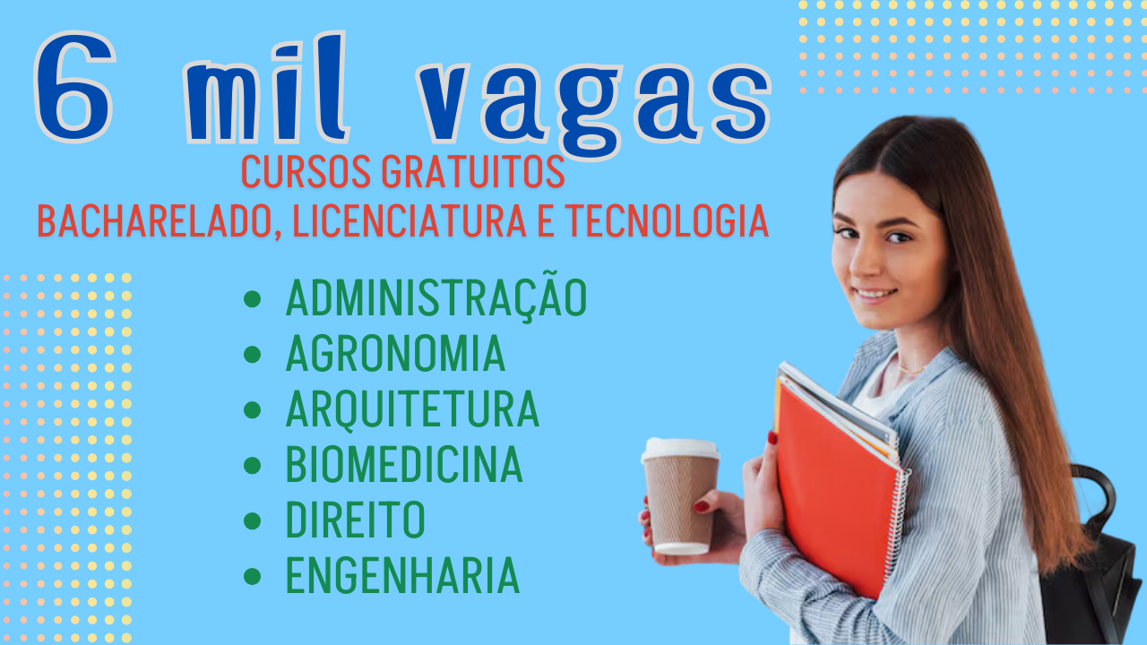 cursos gratuitos universidade - licenciatura - bacharelado - direito