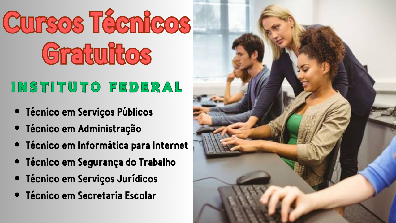 cursos técnicos instituto federal - cursos online - cursos gratuitos - cursos ead - certificado. administrado - segurança do trabalhado - agropecuária