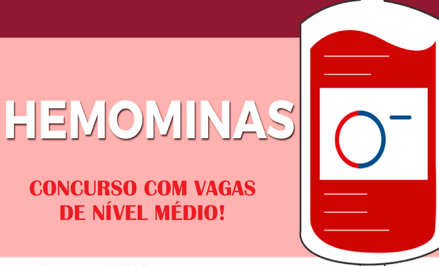 Concurso, vagas, hemominas