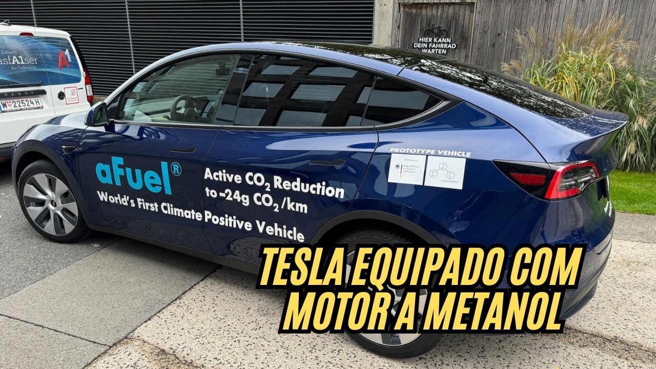 Tesla Model Y com motor a metanol desafia Elon Musk e pode revolucionar o futuro dos combustíveis!