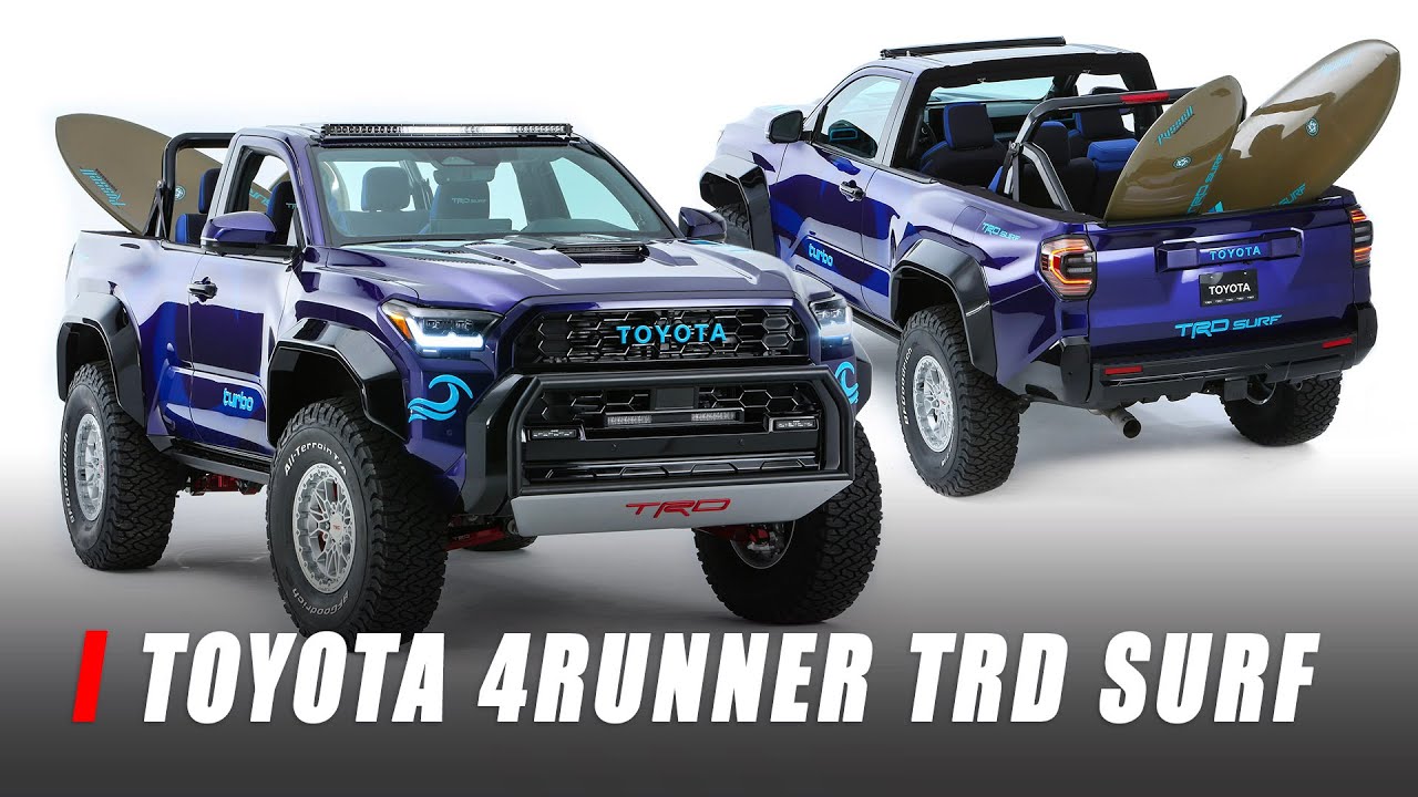 Toyota 4Runner TRD Surf Concept surpreende como picape baseada em SUV: um projeto que traz o verão para o asfalto