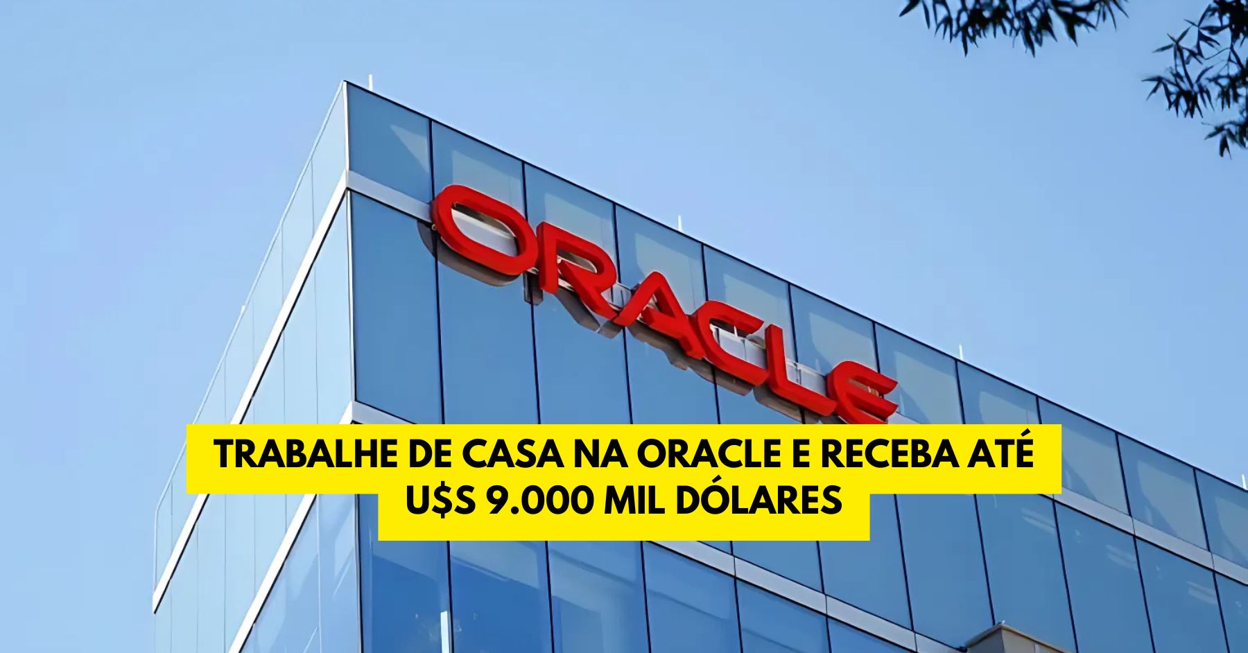 Trabalhe de casa na Oracle e receba até U$S 9.000 mil dólares